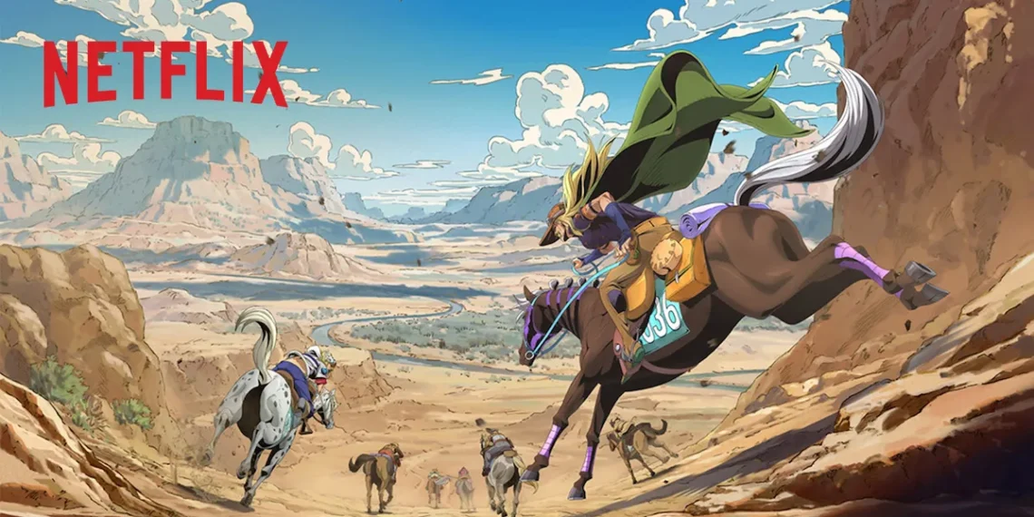 JoJo’s Bizarre Adventure: Steel Ball Run sudah dikonfirmasi akan tayang secara global di Netflix.